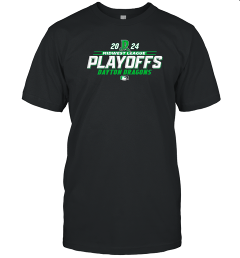 Dayton Dragons 2024 Midwest League Playoff T-Shirt