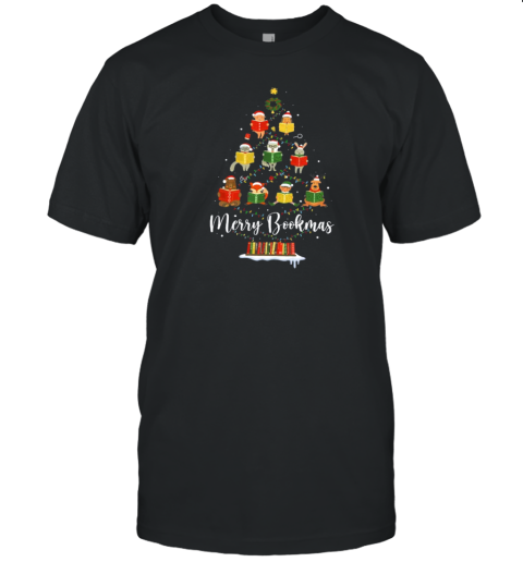 Look Everyone Is Reading Merry Bookmas Teacher T-Shirt