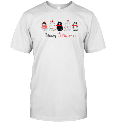 Meowy Christmas Teacher T-Shirt