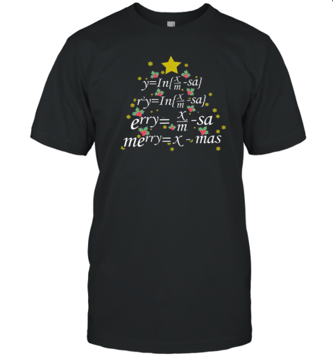 Merry Christmas Math Equation Teacher T-Shirt