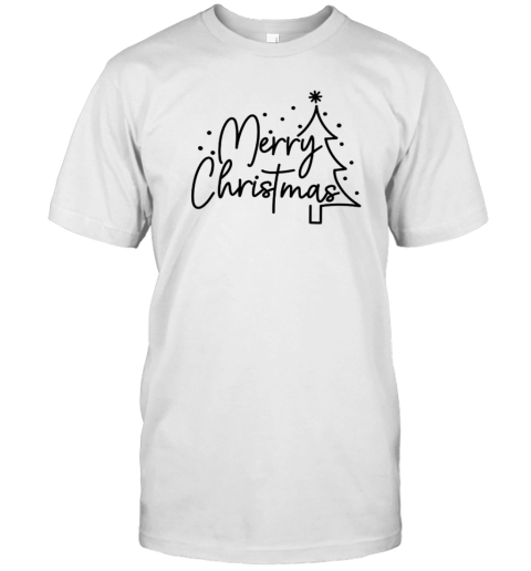 Merry Christmas Simple Christmas Teacher T-Shirt