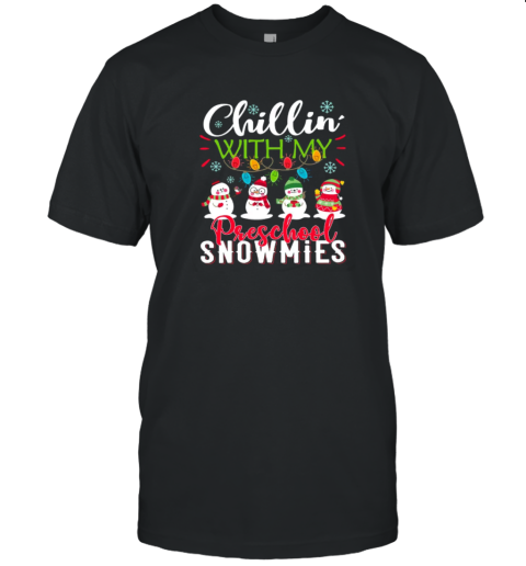 Personalized Chillin With My Snowmies Teacher T-Shirt