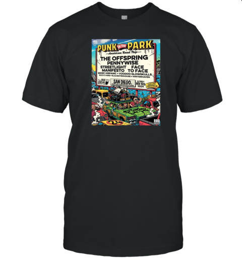 The Offspring And Pennywise Lead Punk In The Park San Diego Lineup Poster T-Shirt