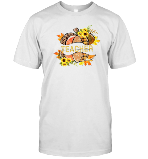 A Shining Halloween Pumpkin Teacher T-Shirt