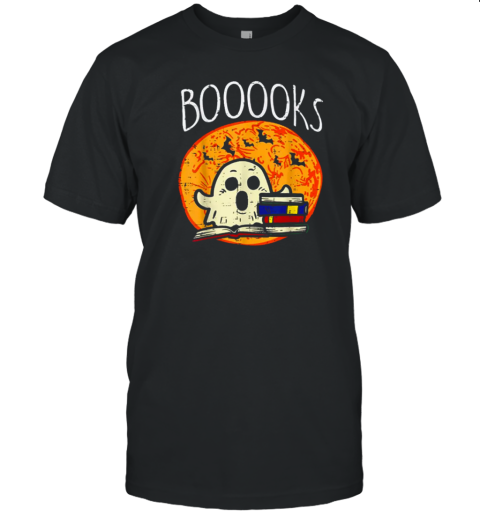 Booooks Ghost Reading Teacher T-Shirt