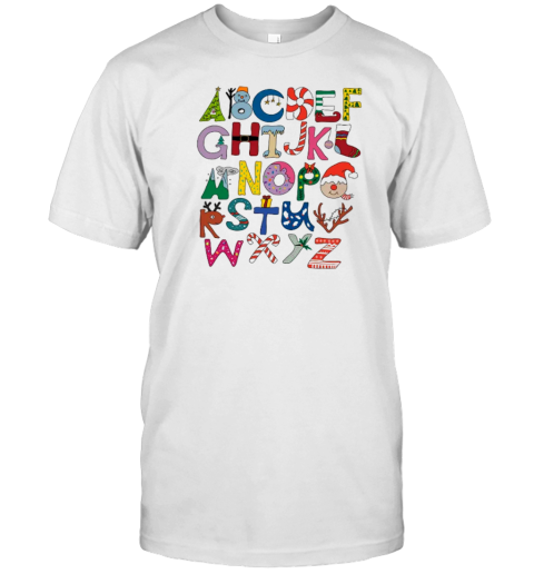 Christmas Alphabet Teacher T-Shirt