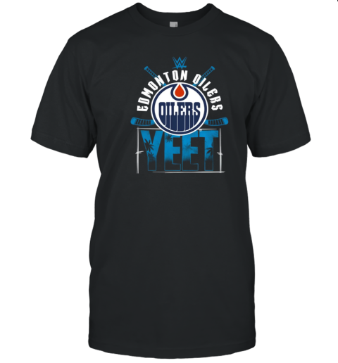 Edmonton Oilers Hockey Jey Uso WWE Yeet T-Shirt