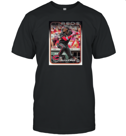 Elly De La Cruz Cincinnati Reds Baseball Topps 2024 T-Shirt