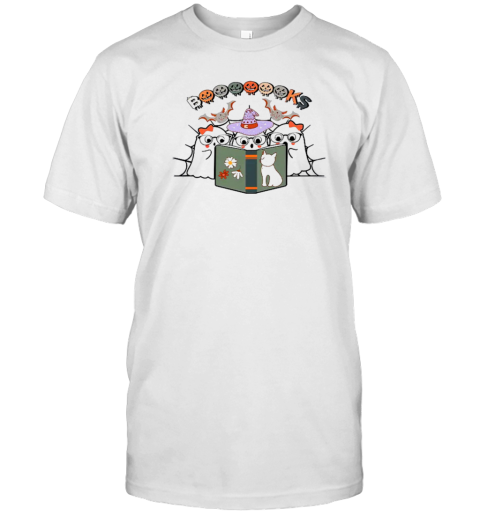 Ghosts Reading Booooooooks Teacher T-Shirt