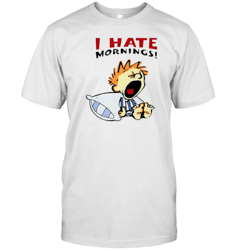 I Hate Mornings Cartoon T- Classic Men's T-shirt