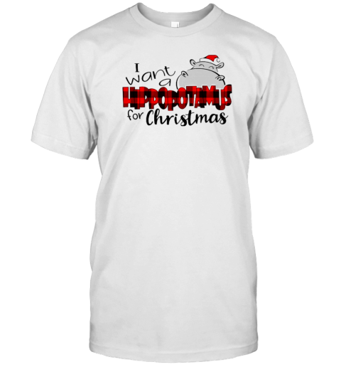 I Want A Hippopotamus For Christmas Teacher T-Shirt