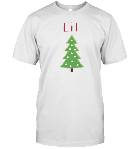 Lit Christmas Tree Teacher T-Shirt