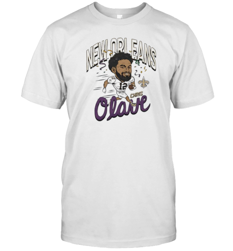 New Orleans Saints Football Chris Olave Caricature T-Shirt