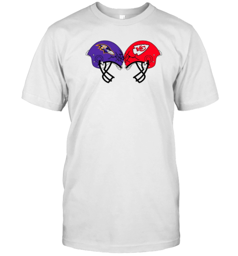 Ravens Vs Chiefs Helmet Smashing T-Shirt