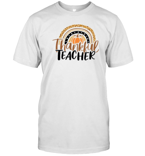 Thankful Teacher Pumpkin T-Shirt