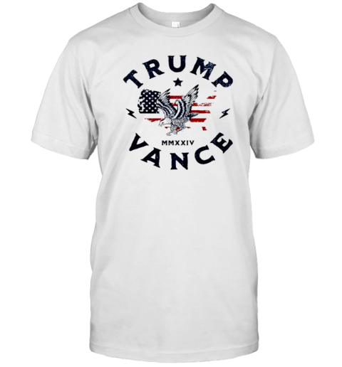 Trump Vance 2024 Republican Eagle Map T-Shirt