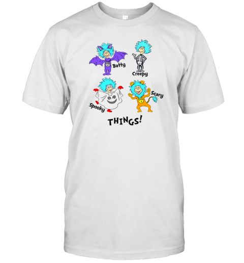 Batty Creepy Scary Spooky Things Teacher T-Shirt