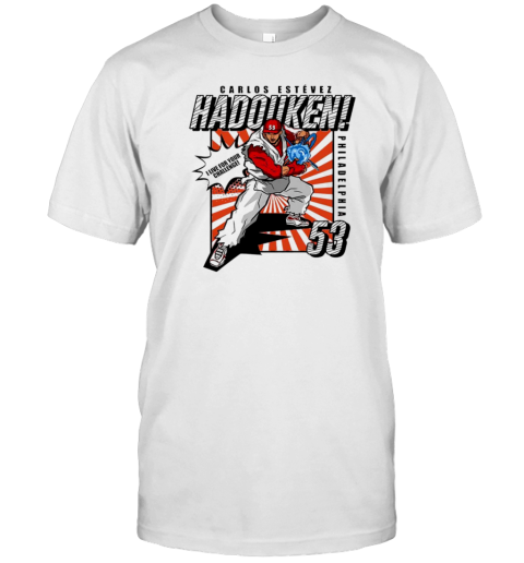 Broad St Fighter Carlos Estevez Hadouken T-Shirt