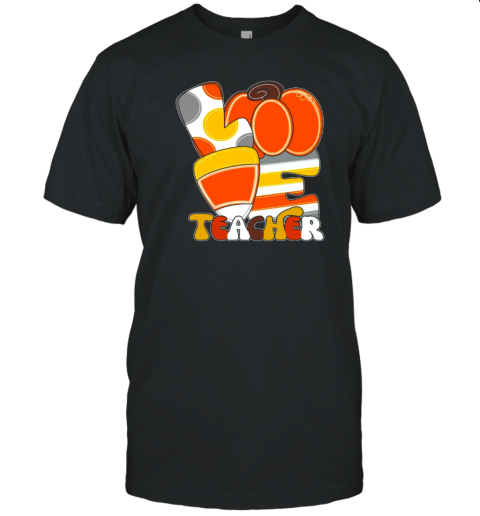 Candy Corn Love Teacher T- Classic Men's T-shirt