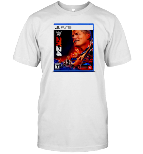 Cody Rhodes WWE 2K24 Playstation 5 T-Shirt