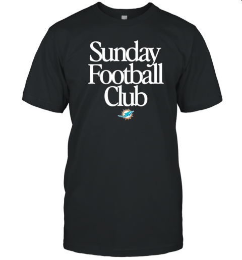 Discover the hottest Miami Dolphins Sunday Football Club T-Shirt