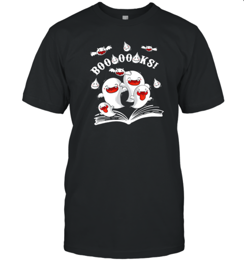 Halloween Booooks Cute Ghosts T-Shirt