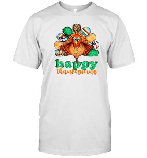 Happy Thanksgiving Shining Green Teacher T- Classic Men's T-shirt