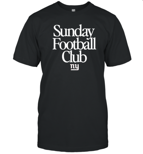 New York Giants Sunday Football Club T- Classic Men's T-shirt