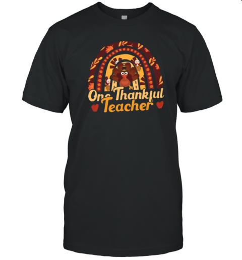 One Thankful Teacher Turkey T- Classic Men's T-shirt