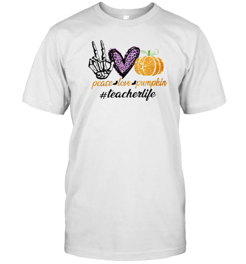 Peace Love Shining Pumpkin T-Shirt