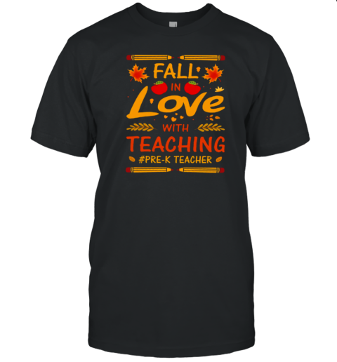 Personalized Fall In Love With Teaching T- Classic Men's T-shirt