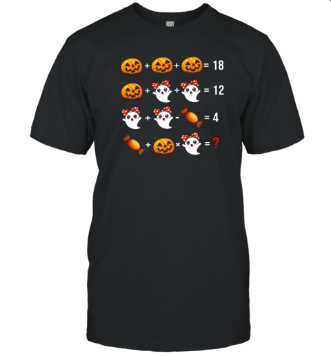 Pumpkin Ghost Mathematics T- Classic Men's T-shirt