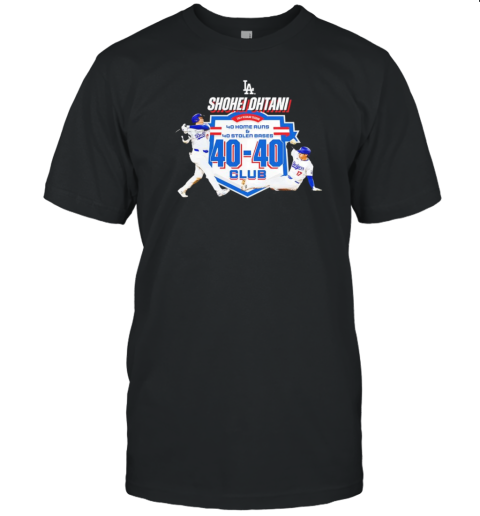 Shohei Ohtani Los Angeles Dodgers 40 40 With A Grand Slam T-Shirt