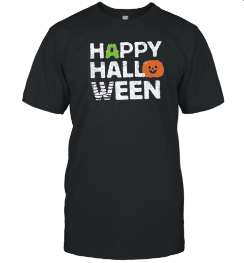 Smiling Pumpkin Happy Halloween T-Shirt