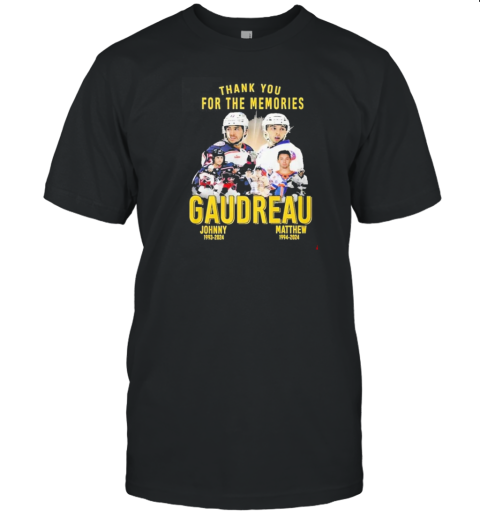 Thank You For The Memories Gaudreau Johnny Gaudreau Matthew 2024 T- Classic Men's T-shirt