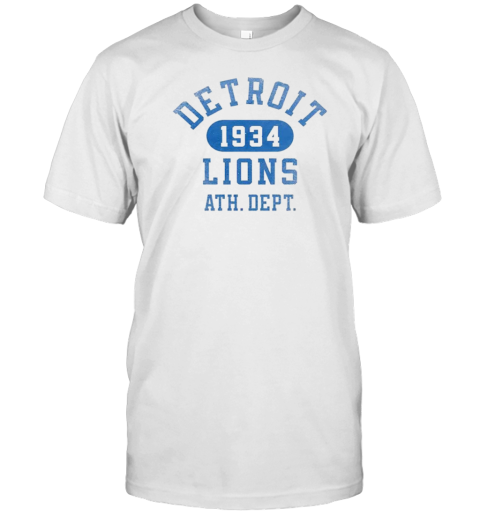 Vintage 1934 Detroit Lions Athletic Club T-Shirt