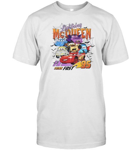 Retro Lightning Mcqueen Halloween Disney Cars Halloween Pixar Cars T- Classic Men's T-shirt