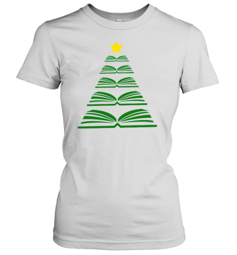 Book Christmas Tree Teacher T- Classic Women's T-shirt