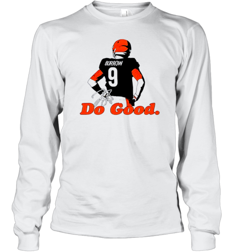 Cincinnati Bengals Do Good Joe Burrow Signature Vintage T- Long Sleeved T-shirt 