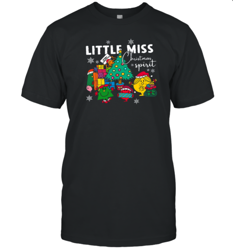 Little Miss Christmas Spirit Teacher T-Shirt