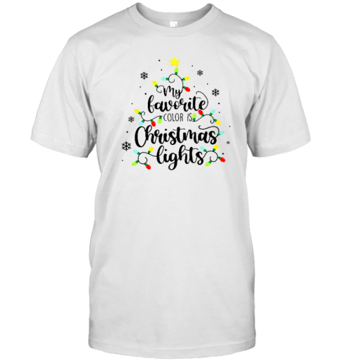 My Favorite Color Is Christmas Lights Teacher T- Classic Men's T-shirt