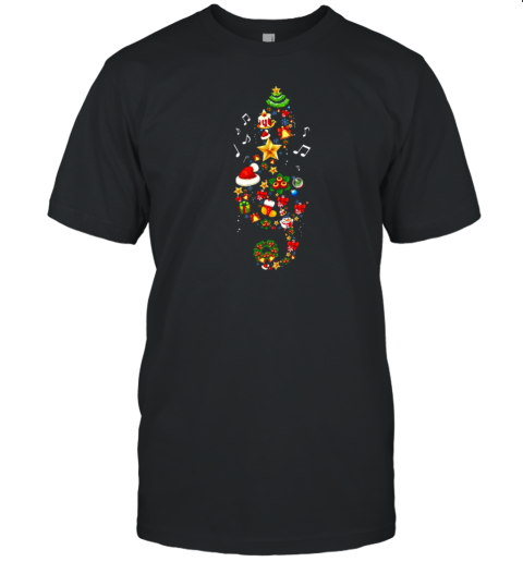 Christmas Tree With Music Notes Teacher T- Classic Men's T-shirt