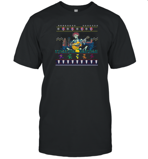 Grateful Dead Guitarist Skeleton Dancing Bears T-Shirt