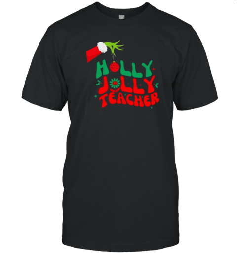 Holly Jolly Teacher T- Classic Men's T-shirt