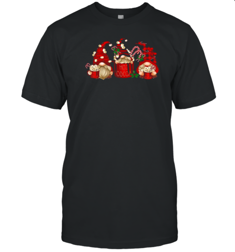 Hot Cocoa Gnomes Christmas Teacher T-Shirt