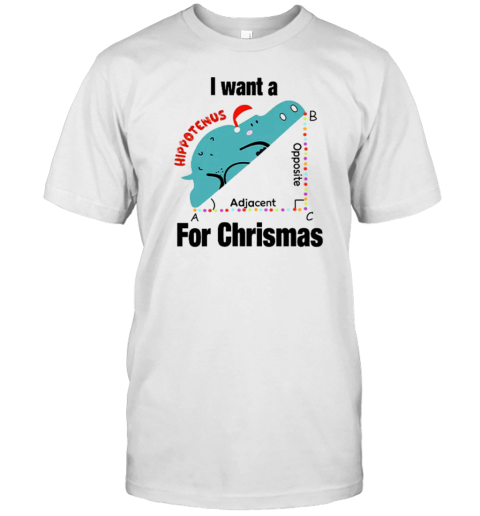 I Want A Hippotenus For Christmas Teacher T-Shirt