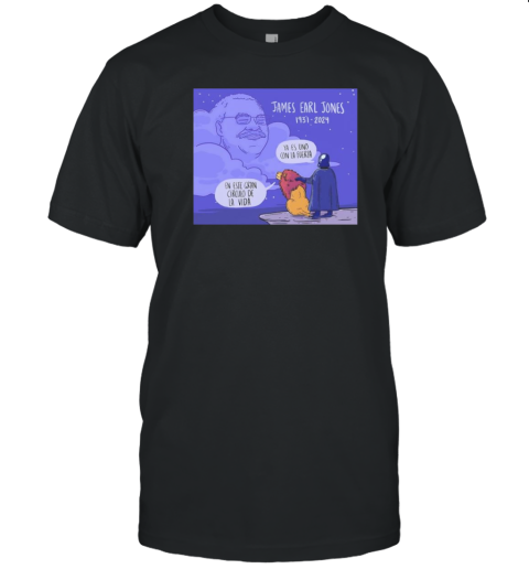 James Earl Jones 1931 2024 Ya Es Uno Con La Fuerza En Este Gran Circulo De La Vida T-Shirt