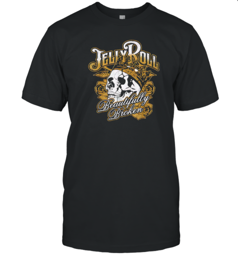 Jelly Roll beautifully broken skull T- Classic Men's T-shirt