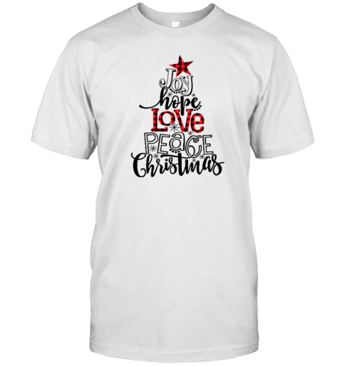 Joy Hope Love Peace Christmas Teacher T- Classic Men's T-shirt