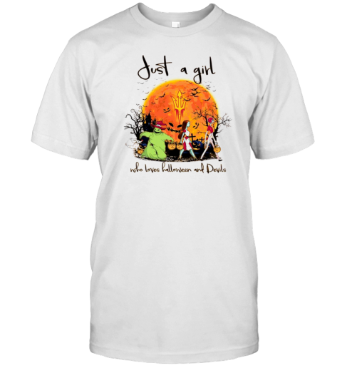 Just A Girl Who Love Halloween And Arizona State Sun Devils Football T-Shirt